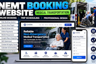 build nemt booking website medical transportation online booking trip scheduling