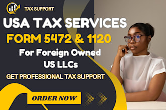 prepare and efile form 5472 and 1120 with CPA for foreign owned us llc