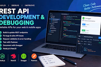 rest API development and debugging with nestjs and nodejs