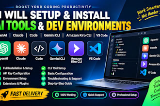 install and setup openai, claude code, gemini cli amazon kiro cli and vs