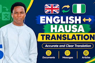translate english to hausa and hausa to english