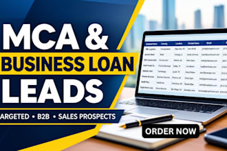 generate targeted mca leads and business loan leads for your business