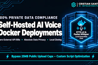 self host ai voice agent elevenlabs ttstt local cloning openai AWS docker app