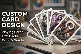 design custom playing cards, game cards, and card decks