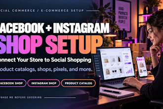 set up facebook and instagram shops for your ecommerce store