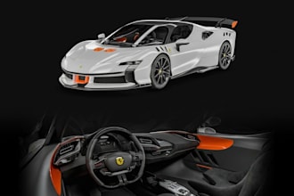 create custom 3d cars, realistic vehicle models and game ready cars for fivem