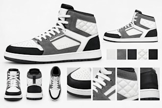 sneaker design, sneaker tech pack, shoe tech pack and footwear design
