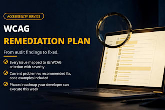 write your wcag accessibility remediation plan with fixes