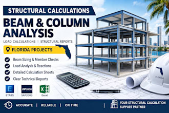 provide structural beam calculations and load analysis for building projects