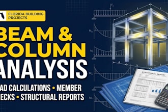 do structural beam calculations and load analysis for building projects
