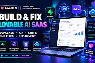 build fix lovable ai saas with supabase api bugs deployment stripe integration