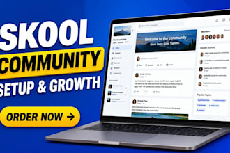 do skool online community manager, skool community promotion and skool growth