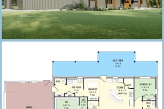 design barndominium and pole barn house plans with 3d rendering
