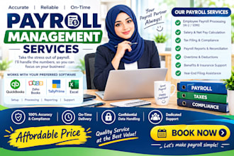 manage payroll processing, payslips and payroll reports