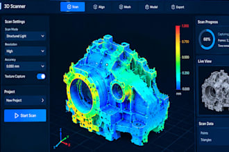 reverse engineer, 3d scanning, mesh cleanup, mesh to solid 3d model, solidworks