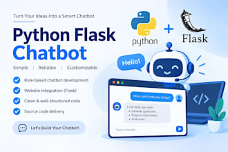 develop a python chatbot using flask