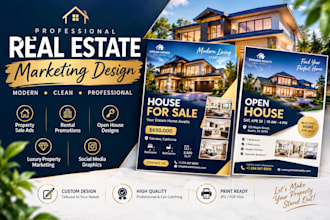 design professional real estate flyers and property ads