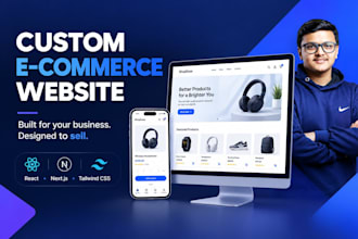 build a custom ecommerce website with react and tailwind CSS