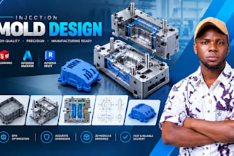 design plastic injection molds and optimize parts for dfm