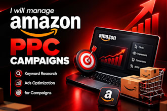 manage amazon PPC campaigns, keyword research and ads optimization for campaigns