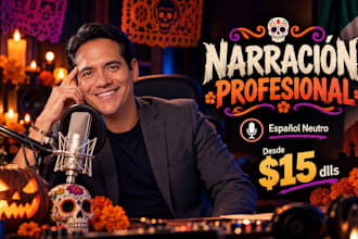 record a spanish halloween and day of the dead voice over