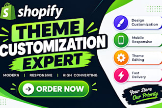 shopify theme customization custom shopify store design shopify website redesign