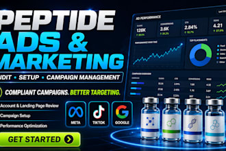 run approved telegram ads, whatsapp ads for peptide marketing, peptide ads