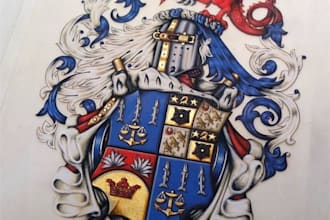 design a coat of arms, heraldic custom family crest
