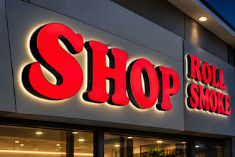 design 3d channel letter signs, storefront signs and shop front signage