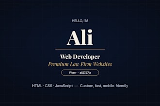 build a premium law firm website