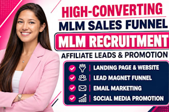 mlm sales funnel, mlm promotion, mlm sales funnel,affiliate recruitment,mlm lead