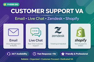 be your customer support virtual assistant for live chat