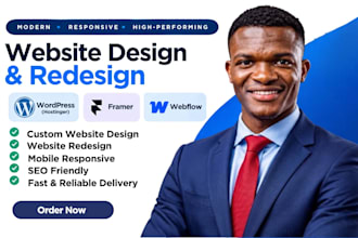 design redesign fix and optimize wordpress framer and webflow website