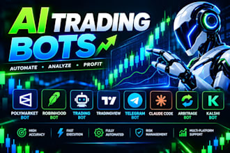 polymarket bot robinhood tradingview telegram bot claude code arbitrage kalshi
