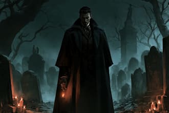 draw horror character illustration
