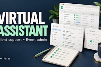 be your virtual assistant for client support and event admin