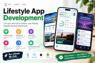 develop lifestyle app, wellness app, habit tracker app, ai personal assistant