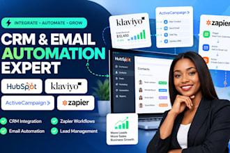 integrate activecampaign klaviyo zapier and hubspot crm automation