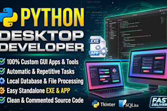 code custom python desktop apps and tools