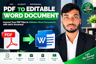 convert PDF to editable word  or word to PDF