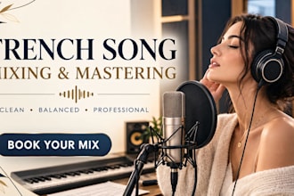 write record a custom french song or french lyrics romantic song for you