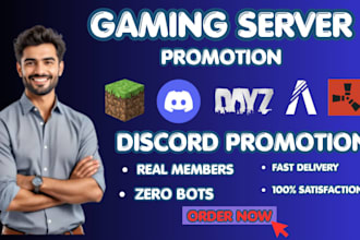 discord promotion, discord advertising, minecraft gaming server promotion