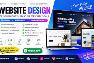 design responsive wordpress squarespace elementor lovable ai readdy websites