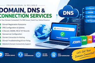 configure dns, connect your domain, and fix domain issues