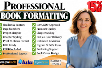 do ebook, print book formatting and interior layout design