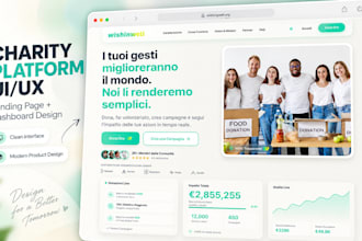 modern website or landing page