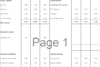 prepare profit and loss balance sheet and cash flow statements
