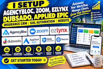 agencybloc zoom ezlynx dubsado applied epic insurance crm ghl automation website