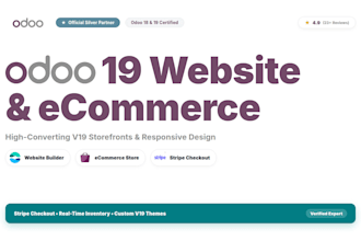 build odoo 19 website and ecommerce store