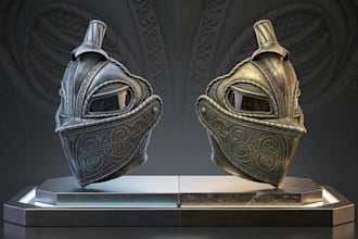 design custom 3d cosplay masks and helmets for 3d printing
